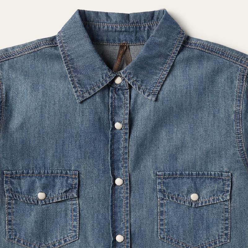 Boyfriend Fit Denim Shirt