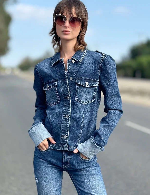 Cuffed Denim Jacket