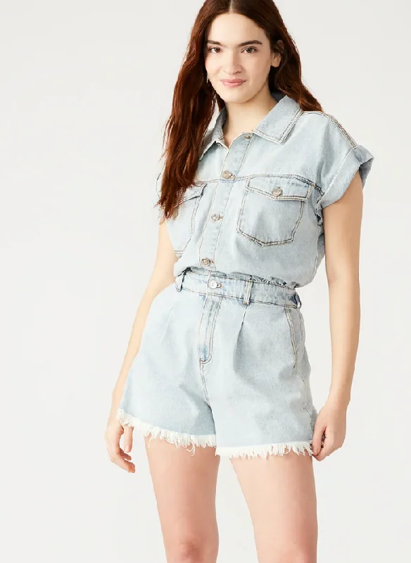 Denim Romper by Steve Madden