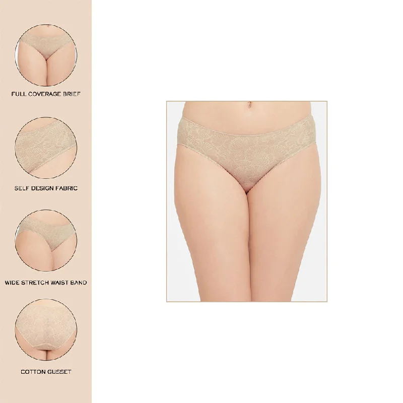 Ecozen Low Waist Medium Coverage Everyday Wear Bikini Panty - Cream