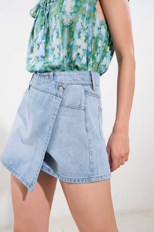 WISHFUL DREAMER DENIM SKORT