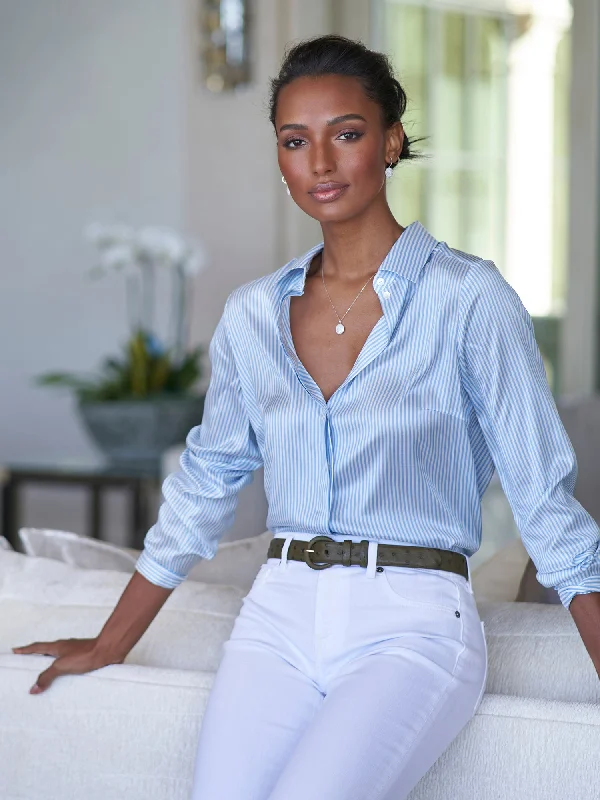 Grace Stripe Silk Shirt