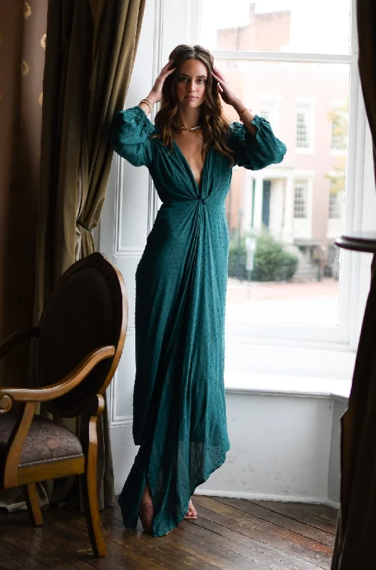 Helena Maxi Dress - Teal - FINAL SALE