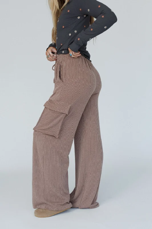 Keep It Cool Wide Leg Pants - Camel