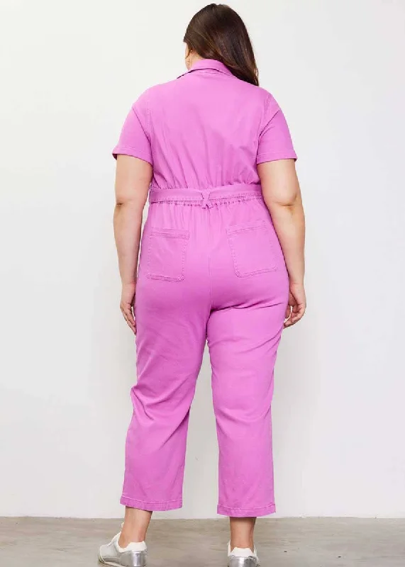 Kendall Utility Jumpsuit - Rose Violet