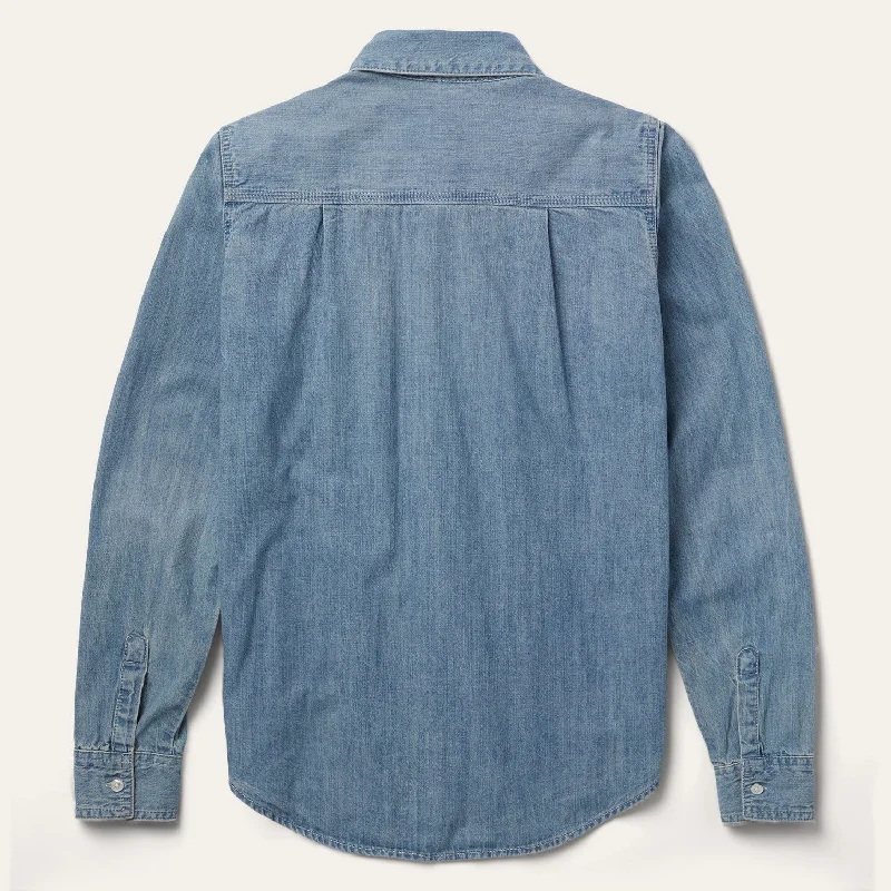 Long-Sleeved Denim Shirt