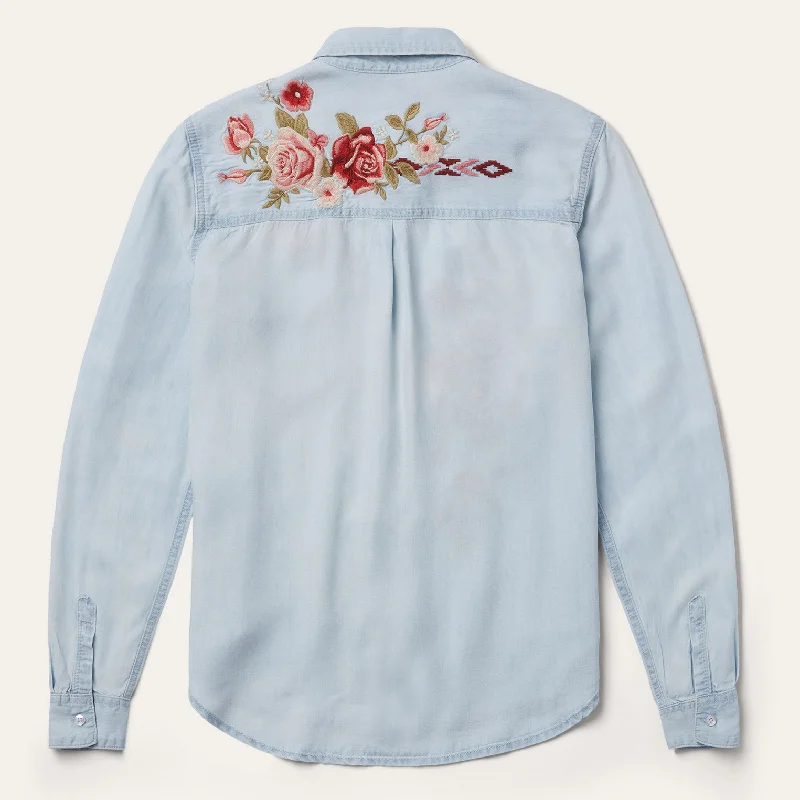 Long-Sleeved Embroidered Shirt