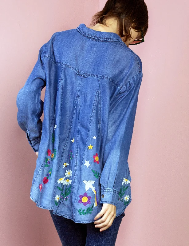 Mix Embroidery Shirt