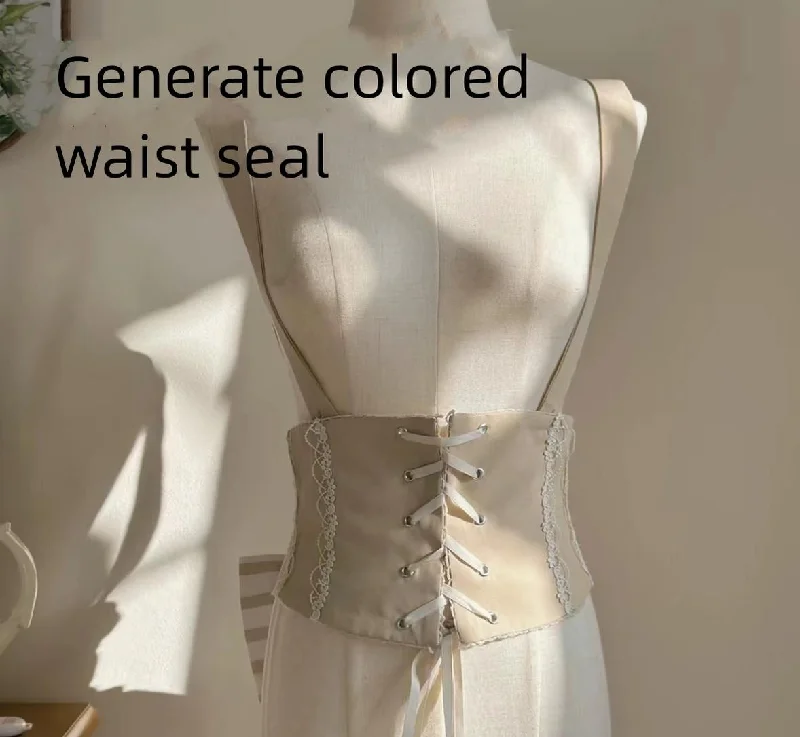 S / Ivory waist seal