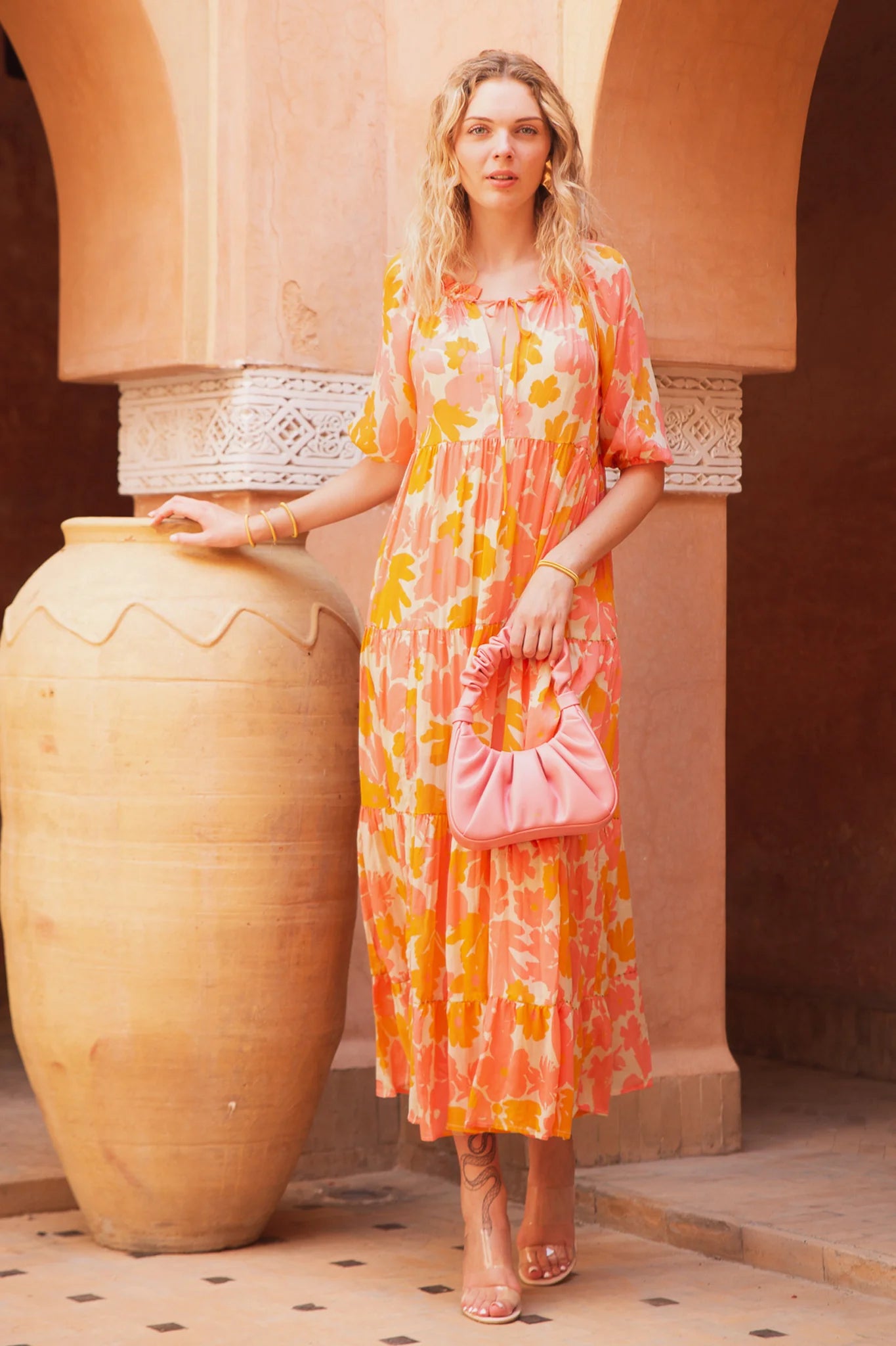 Poppy Field The Label Emiri Maxi Dress - Coquita Anis