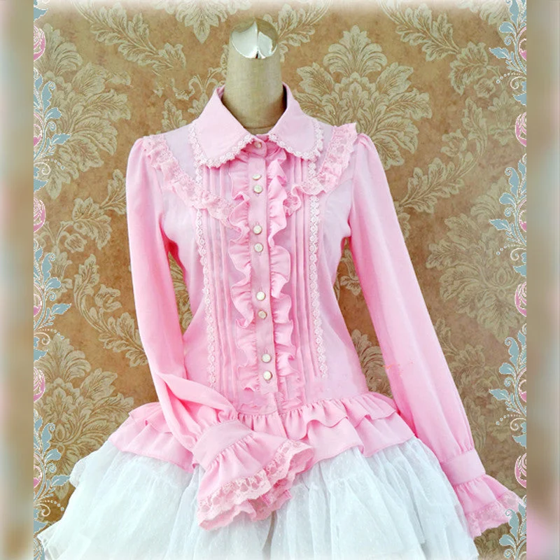 Strawberry Witch~Elegant Corset Lacing Lolita Blouse