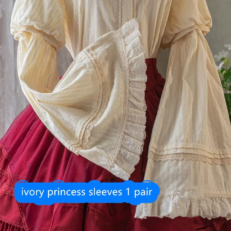 S / ivory princess sleeves 1 pair