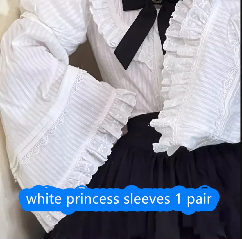 S / white princess sleeves 1 pair