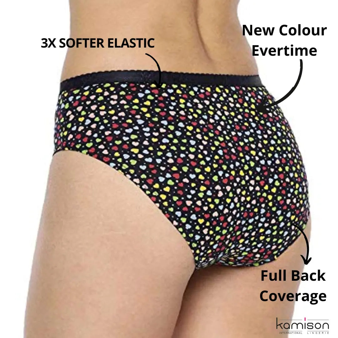 Womens Underwear Soft Cotton Panties for Women (Pack of 4)